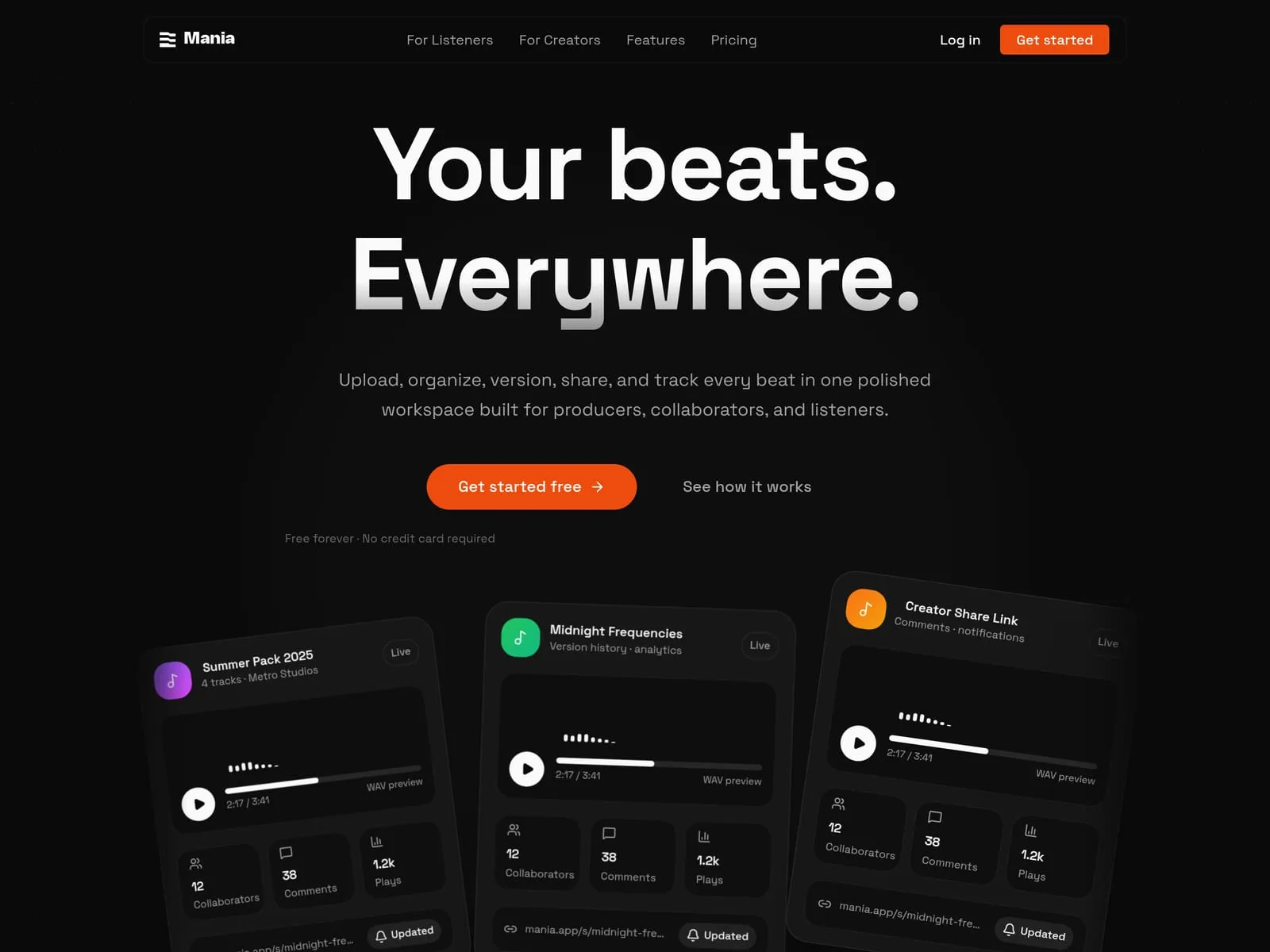 Mania — Alles für Musik-Teams. An einem Ort.